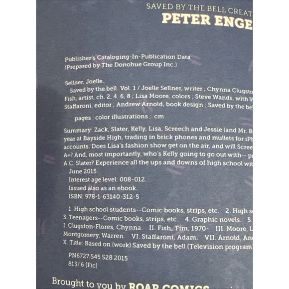 Saved by the Bell #1 Graphic Novel 2015 IDW Roar Comics 1st Printing‎ - Picture 7 of 14